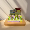 Colorful cartoon handheld small fan pen, available in multiple colors, a perfect cooling tool for students and offices details Picture